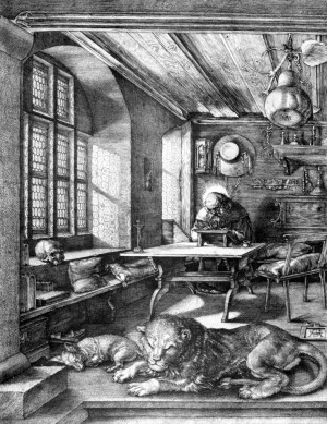 St Jerome in study